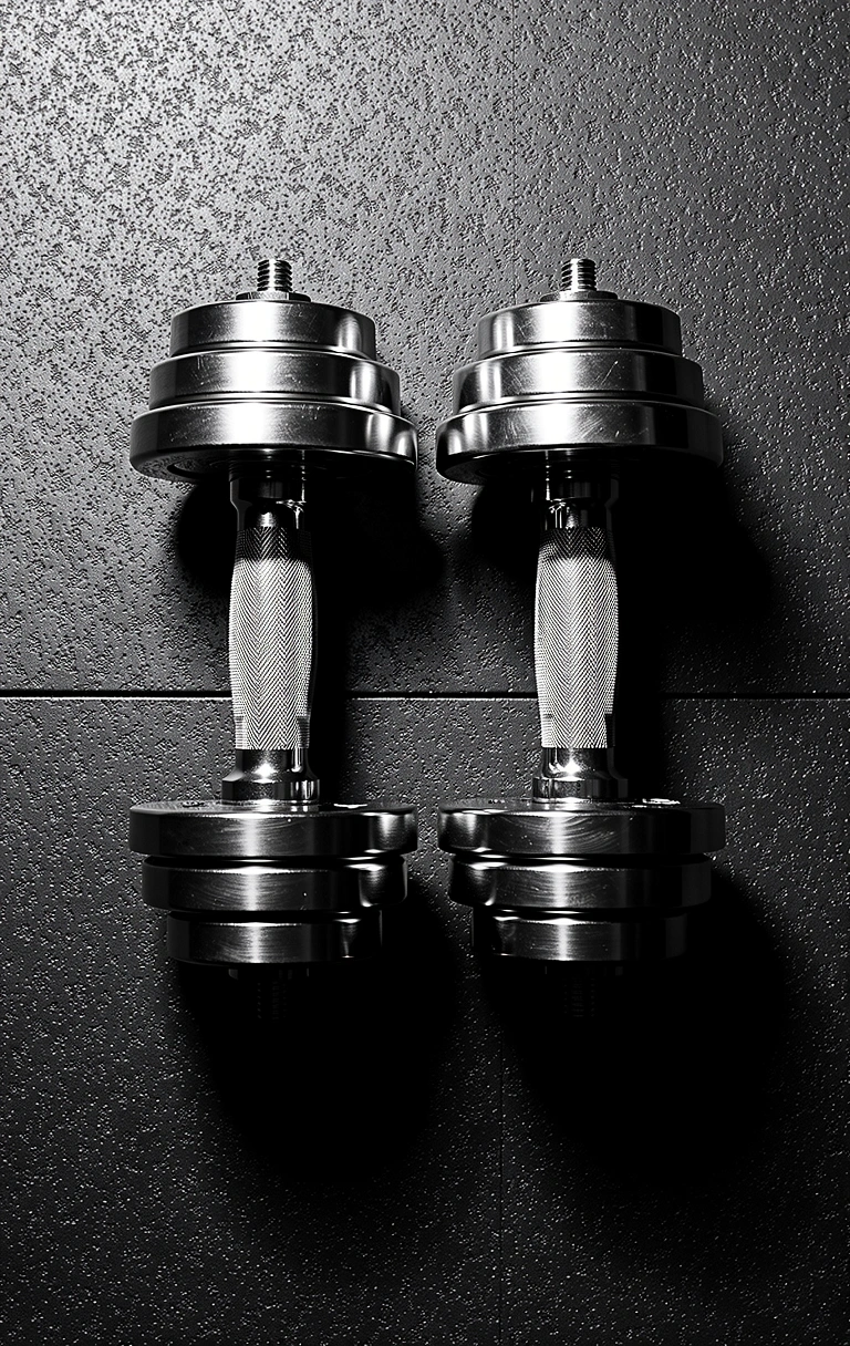 Weight training equipment background